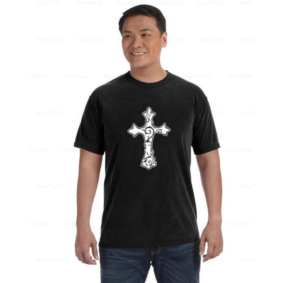 Cross 03 Comfort Color T-Shirt Bold Simple Faith Symbol Great for Daily Wear, Unisex, up to size 4XL