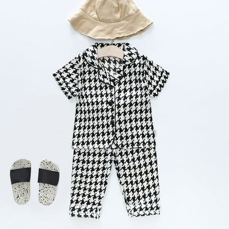 

Toddler Girls Outfit Sets Autumn Winter Short Sleeve Cartoon Prints Tops With Pants 2Pcs Streetwear