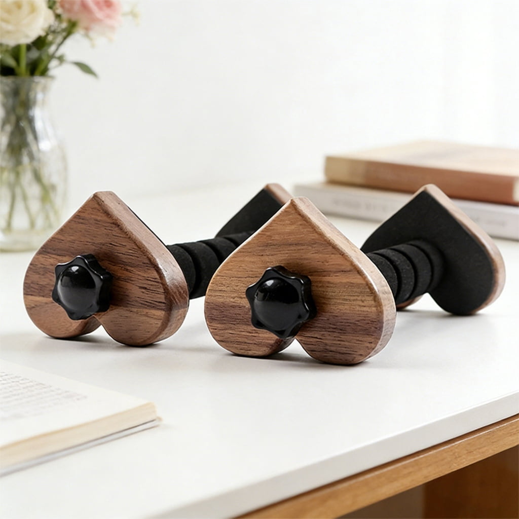 Walnuts Beech Wood Guitar Holder Unique Heart Shape Guitar Stand For Home Display Stage