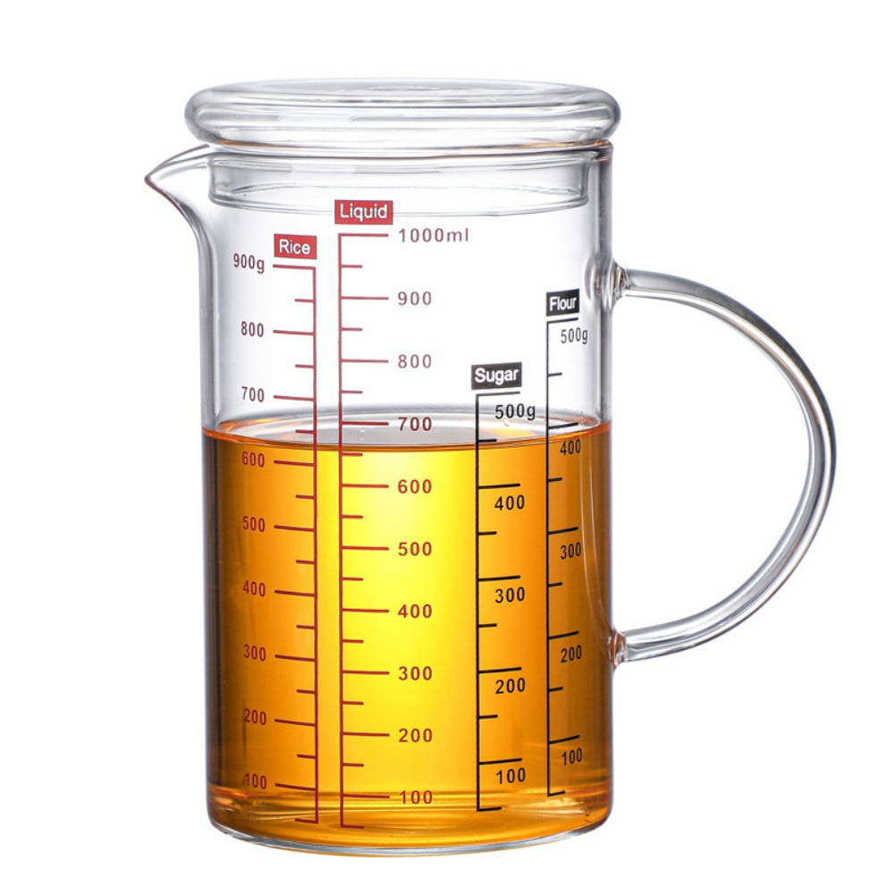 opvise 150ml/300ml/600ml/1000ml Measure Liquid Jug Transparent Large  Capacity High Accuracy BPA Free Liquid Measuring Cup Volumetric Container  Tool
