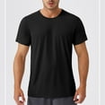 thumbnail image 5 of Ashirexll Mens T-shirts, Big and Tall Shirts for Men, Summer Short Sleeve Round Neck Shirts Casual and Athletic T-shirts for Fitting and Training, 5 of 7