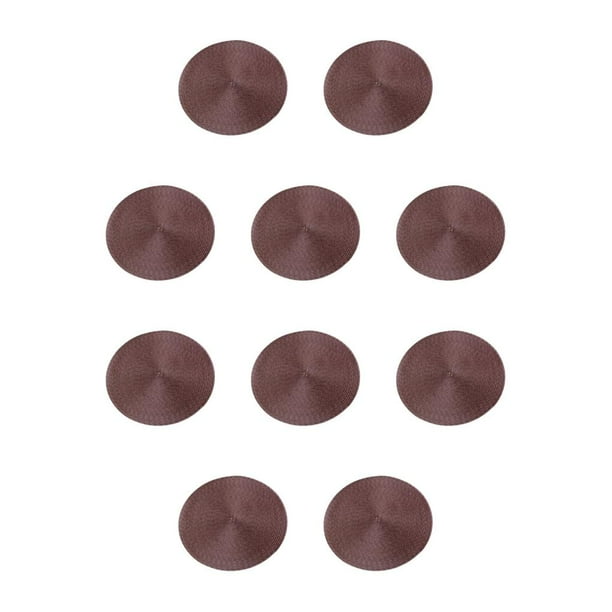 Manteles Individuales Redondos Cateissary Café 10Conjunto