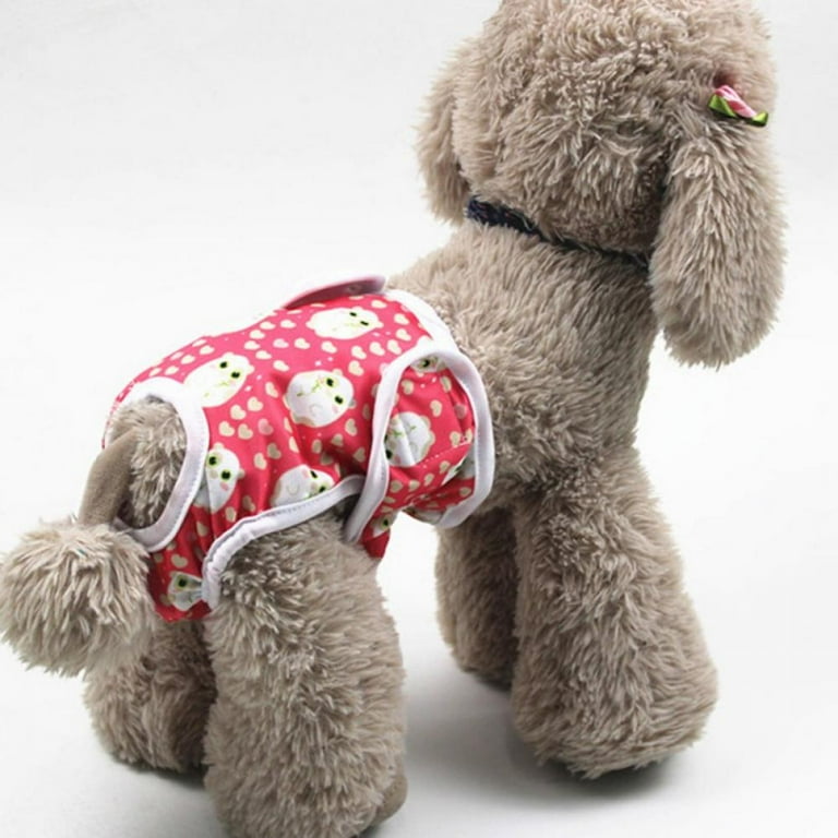 LEMETOW Female dog physiological hygiene pants menstrual period care pet pants small medium and large dogs anti harassment physiological pants