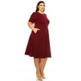 thumbnail image 3 of PLUSSIZEHOUSE Fit & Flare Casual Dress, Women's Plus 3XL, 3 of 5