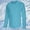 Sky Blue, variant on Dianli Workout Men's Breathable Solid Color Long Sleeve Round Neck Training Shirt Lightweight Quick-Dry Moisture-Wicking Sun Protection Athletic Fit for Gym Running Activewear