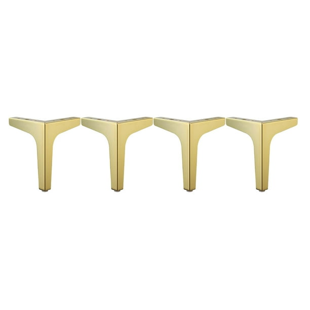 4 patas triangulares de metal para muebles, sofás, mesas y armarios. 17cm