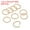 Light Golden, variant on Uxcell 1.2 x 8mm Wine Glass Charm Ring Metal Earring Beading Hoop Twisted Open Jump Rings, Golden 200 Pack