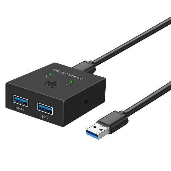 Usb 3.0 Switch Selector Kvm Switch 2 In 1 Out Usb Switcher For 2 Computers Share 1 Usb Devices Such As Printer Scanner (haoyi