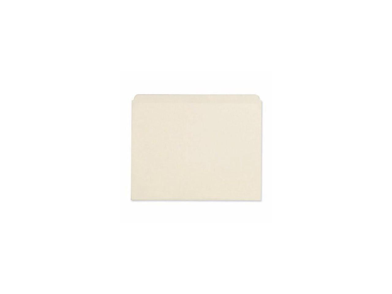 Business Source, BSN43565, Straight Cut 1-ply Letter-size File Folders, 100 / Box, Manila