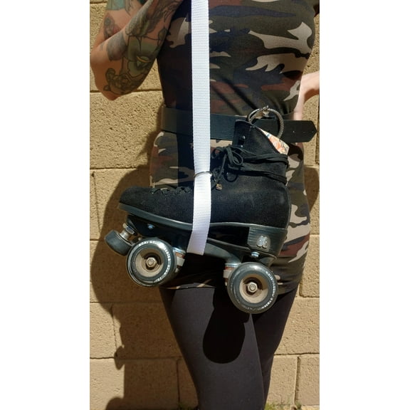 White Adjustable Roller Skate Leash