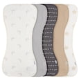 thumbnail image 1 of Paquete de 5 paños para eructos Gerber Baby, unisex, color gris tostado, 27 x 53 cm, 1 of 7