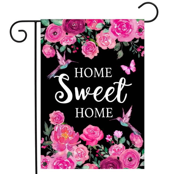 Briarwood Lane Spring Garden Flag 12x18 For Outdoor Home Sweet Home Hummingbirds For Spring Garden Flag Flags For Outside
