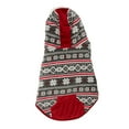 thumbnail image 3 of Vibrant Life Medium Winter Coat for Dogs, Snowflake Design, Red White, 3 of 8