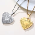 thumbnail image 5 of Custom Engraved Heart Locket Necklace Photo Picture Pendant For Couples Anniversary Mother's Day Gift Daily Wear, 5 of 5