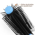 thumbnail image 3 of Uxcell Peine de plástico para dama, cepillo redondo para cuidado del cabello rizado y ondulado, negro y azul, 3 of 7