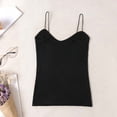thumbnail image 2 of JGGSPWM Women's Camisole Tank Top Breathable Cotton Stretch Summer Sleeveless V Neck Sweater Vest Fall Knitted Loose Cami Black#/001 Free Size, 2 of 6