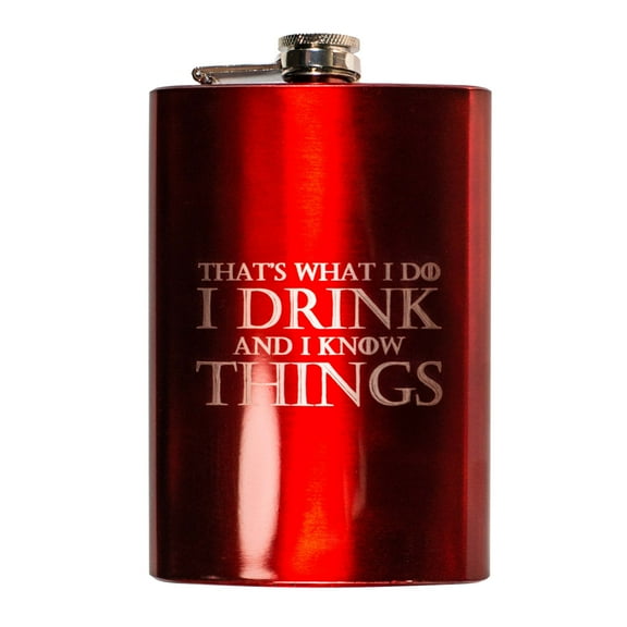 8oz RED That's What I Do Flask L1
