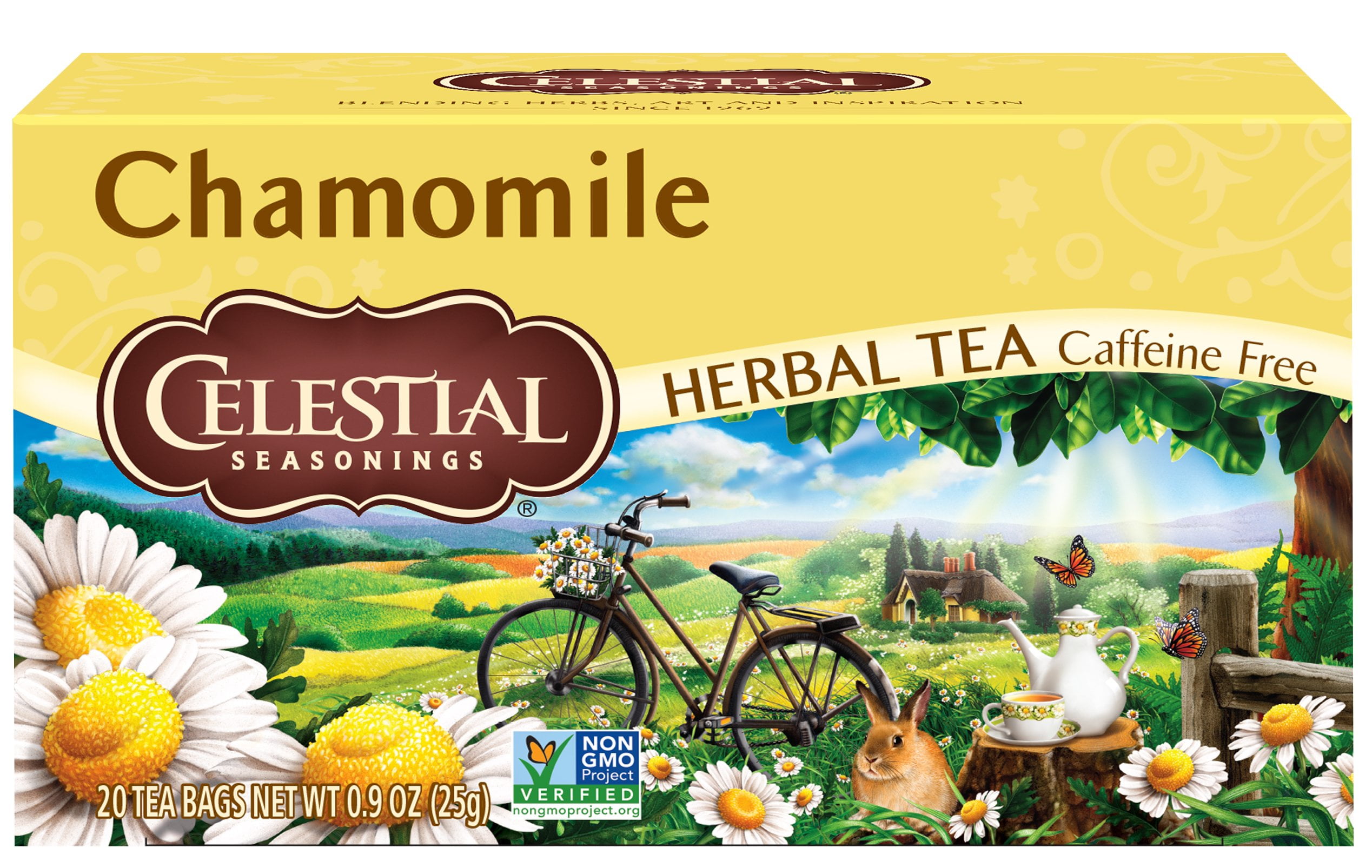 Celestial Seasonings, Chamomile Herbal Tea, Tea Bags, 20 Ct Pack