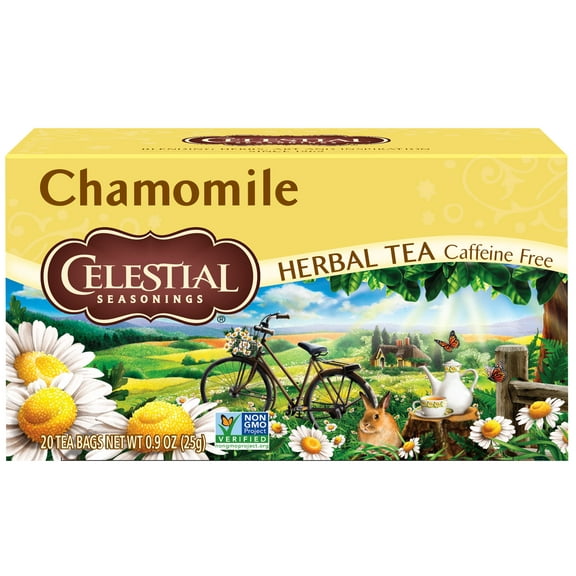 Celestial Seasonings Herbal Tea, Chamomile, 20 Count Packaging May Vary