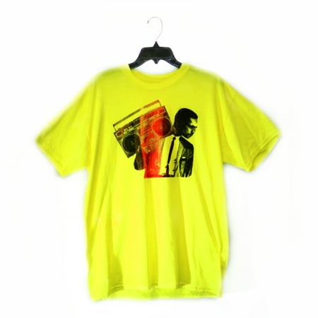Malcolm X Hip Hop Radio T shirt (Large, Gold)