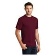 thumbnail image 4 of Port & Company Men's Classic Fit Tall Essential Cotton T-Shirt Cardinal X-Large Tall, 4 of 6