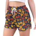 thumbnail image 2 of FORMRS Womens Swim Shorts Mesh Liner Quick Dry Casual Beach Board Bottom with Pockets, Sizes S-2XL, Yellow Floral, 2 of 9