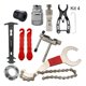 thumbnail image 4 of 9x de herramientas de reparación de bicicletas, regla de medición de cadena de bicicleta, removedor de volante para bicicletas de montaña, Soledad removedor de manivela, 4 of 4