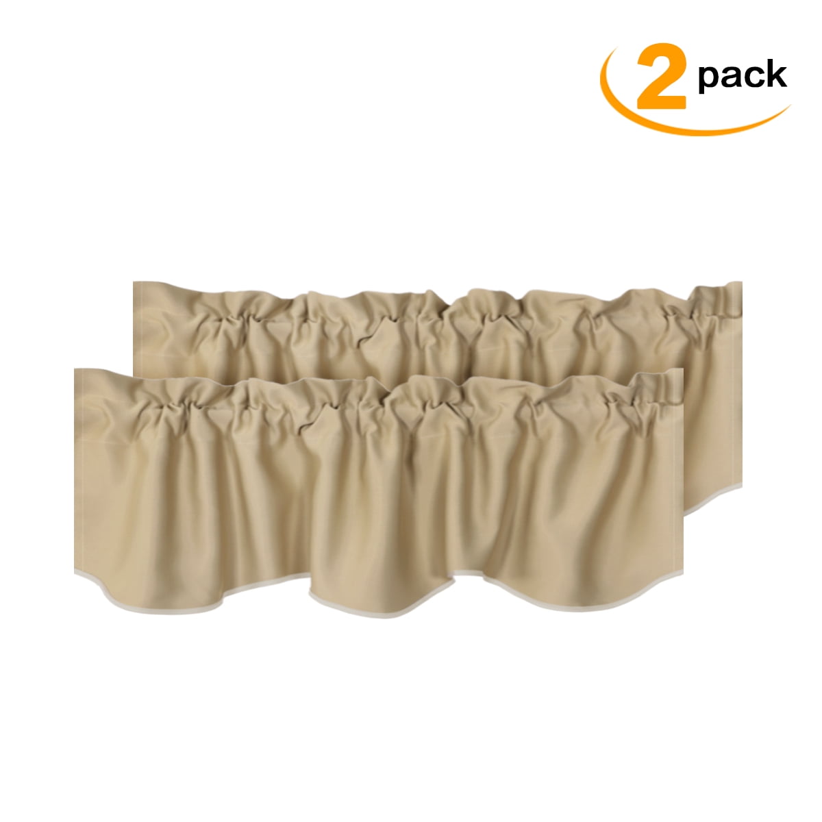 Decorative Curtain Rod Pocket Valances Room Darkening Window Valances