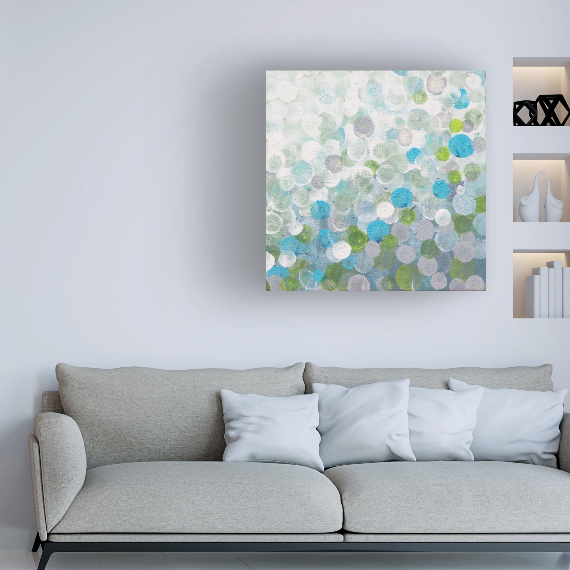 Canvas Wall Art - Hilary Winfield 'Infinity 3' Wall Art for Living Room, Bedroom, or Office Décor by Trademark Fine Art - 14 x 14 Inches