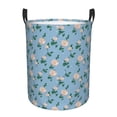 thumbnail image 2 of Uemuo Rose Flowers Pattern Circular Laundry Hamper Basket with handles,Collapsible laundry basket,Large capacity laundry hamper,Laundry Organizer-Small, 2 of 8