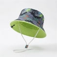 thumbnail image 2 of Kogui Toddler Girl Hat Girls Sun Hat for Kids UV Protection Summer Hat Beach Play Hats Wide Brim Neck Flap for Girls Hat 3T 8T (Green,3-8 Years), 2 of 6
