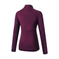 thumbnail image 3 of Ropa deportiva para mujer Sudadera de yoga Cuello alto Manga larga Cremallera Rápida, 3 of 8
