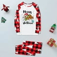 thumbnail image 5 of Lazy Sloth Christmas Holiday Family Pajamas, Matching Pajama Set For Family And Dog, White And Red, 5 of 7