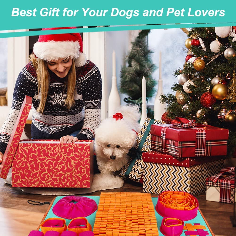 General Snuffle Mat for Dogs, Interactive Dog Enrichment Toys for Small Dogs and Cats Slow Eating and Keep Busy, Sniff Mat for Boredom and Mental Stimulation