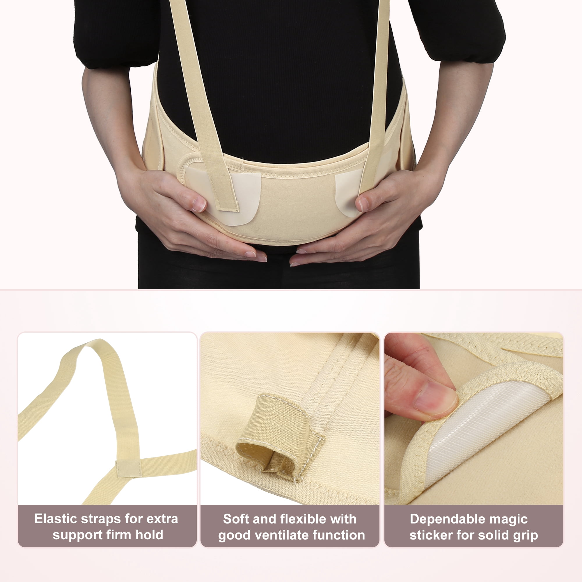 Unique Bargains Maternity Belt Abdomen Back Support Pregnancy Band Shoulder Strap
