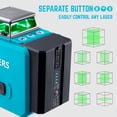 thumbnail image 4 of Nivel láser KEZERS 3 x 360 con trípode, control remoto, láser verde, 4 of 6