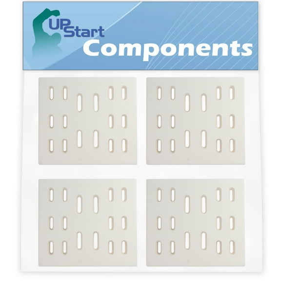 4-Pack BBQ Grill Heat Shield Plate Tent Replacement Parts for Turbo pr5010 - Compatible Barbeque Ceramic Flame Tamer, Guard, Deflector, Flavorizer Bar, Vaporizer Bar, Burner Cover 8"