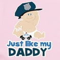 thumbnail image 2 of CafePress - Baby Cop Just Like My Daddy Police Infant Bodysuit - Baby Light Bodysuit, Size Newborn - 24 Months, 2 of 4