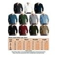 thumbnail image 2 of Frontwalk Mens Loose Fit Solid Color Tops Front Pocket Plain Basic Tee Henley Autumn T Shirts Royal Blue M, 2 of 5