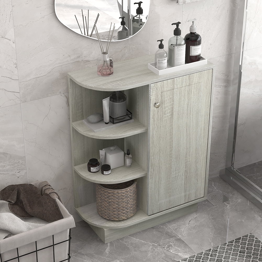 Private Jungle 31.3"H Open Style Shelf Cabinet with Adjustable Plates Ample Storage Space Easy to Assemble,Oak Private Jungle 31.3"H Open Style Shelf Cabinet with Adjustable Plates Ample Storage Space Easy to Assemble,Oak
