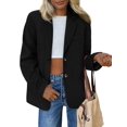 thumbnail image 1 of Blazer PRETTYGARDEN 2025 de Ante Sintético Negro Talle M, 1 of 5