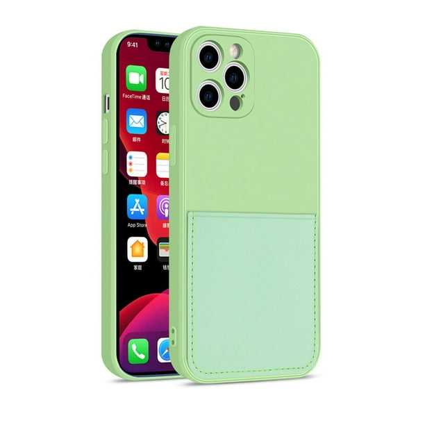 Funda de teléfono de silicona de Color caramelo para iPhone 12 13 14 SE 2020 11 Pro Max XS X XR 7 8 Plus, tarjetero, funda suave a prueba de golpes Tan Jianjun unisex