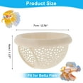 thumbnail image 4 of Unique Bargains Betta Hideout Cave Aquarium Floating Betta Hideout Multi-Functional Betta Fish Hammock Beige, 4 of 6