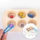 thumbnail image 4 of para 60 de Montessori Coordinación mano-ojo Aprendizaje Memoria Habilidad Sensorial juguetes Hugo tarjeta de juego de clasificación de color, 4 of 10