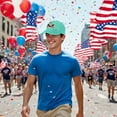 thumbnail image 4 of 250th Anniversary USA Hat, Printing Adjustable USA 250th Anniversary Hat, Patriotic Bald Eagle Baseball Cap J, 4 of 8