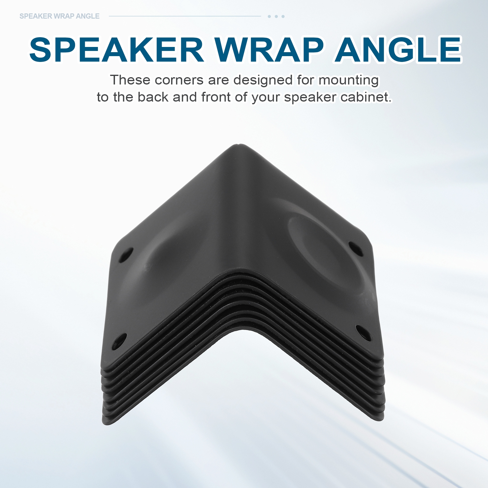 Uxcell 8Pcs Speaker Cabinet Corners Protector 51x50x74mm Metal Stackable Guard Wrap Angle Case Edge Box Protection for Stage DJ Audio Sound Case