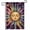 C, variant on XaaKee Small Garden Flags, Serene Sun Face Illustration Twilight Yard Flags, Double-Sided High-Quality White Linen Spring Garden Flag For Garden, 12x18Inch