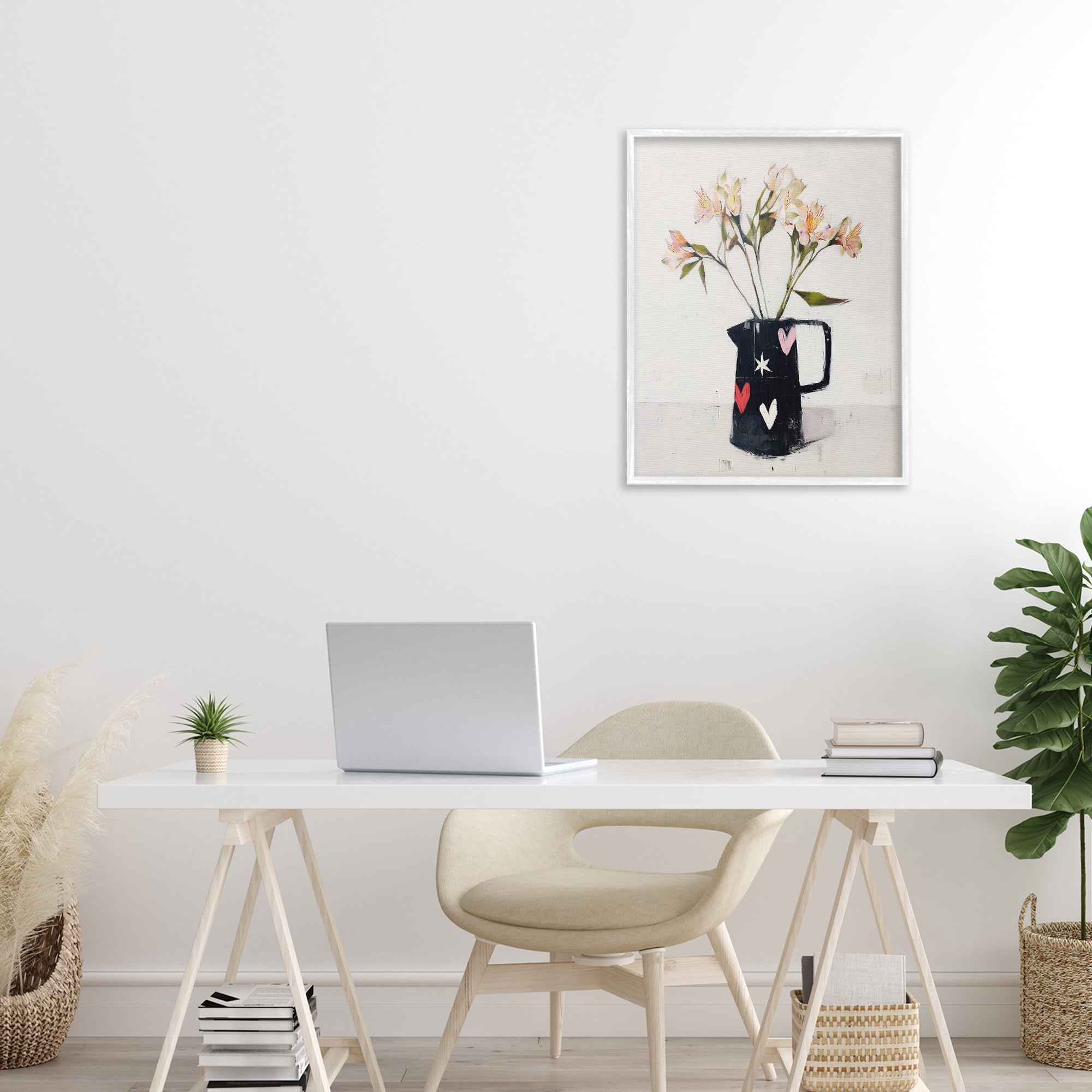 Stupell Industries Urban Mirage of Petals White Framed Giclee Art, design by Svetlana Aleynikova