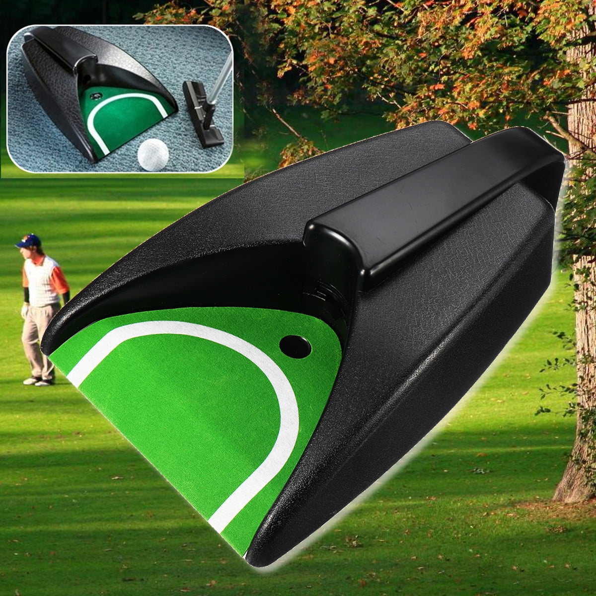 Golf Indoor Automatic Putting Cup Return Ball Training Putter Practical