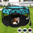 thumbnail image 3 of Folding Pet Tent Dog House Camping Accessories Pet Cage Octagonal Cage Fence Outdoor Big Dogs For Cat Tent Playpen Puppy Kennel ShopWise Round, 3 of 7